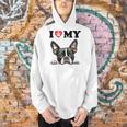 Boston Terrier I Heart My Dog Dog Lover Men Hoodie, gift for family, gift for coworker