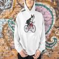 Boston Terrier Riding Bicycle Cute Bostie Biker Raglan Baseball Tee Men Hoodie, Boston Terrier Riding Hoodies, gift for family, gift for coworker