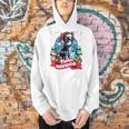 Boston Terrier Santa Claus Coffee Mug Merry Christmas Dogs Men Hoodie, Boston Terrier Christmas Hoodies, gift for family, gift for coworker