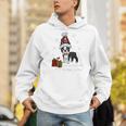 Boston Terrier Christmas T Shirt-Life Is Merrier Premium Tri-Blend Men Hoodie, Boston Terrier Christmas Hoodies, funny gift