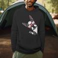 Boston Terrier Dog From Side Boston Bull Men Hoodie, novelty gifts, funny gifts