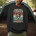 Boston Terrier Grandpa Dog Lover Father's Day Men Hoodie, novelty gifts, funny gifts