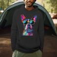 Boston Terrier Lovers Pop Art Boston Terrier Men Hoodie, novelty gifts, funny gifts