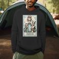 The Boston Terrier Mom Skeleton Spooky Season Halloween Men Hoodie, novelty gifts, funny gifts