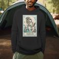 Boston Terrier Mom Skeleton Tarot Card Witch Vibes Dog Mom Men Hoodie, novelty gifts, funny gifts