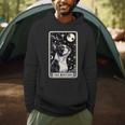 Boston Terrier Tarot Card Star With The Moon Men Women Kids Men Hoodie, novelty gifts, funny gifts