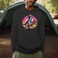 Boston Terrier Wearing A Cowboy Hat On T-Rex Men Hoodie, novelty gifts, funny gifts