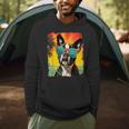 Dog Boston Terrier Hawaiian Men Hoodie, novelty gifts, funny gifts
