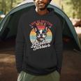 Retro Life Is Better With Boston Terrier Mom Dog Lover Men Hoodie, novelty gifts, funny gifts