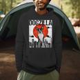 Vintage Japanese Dogzilla Boston Terrier Men Hoodie, novelty gifts, funny gifts