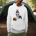 Boston Terrier Christmas T Shirt-Life Is Merrier Premium Tri-Blend Men Hoodie, novelty gifts, funny gifts