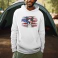 Boston Terrier Dad American Flag 4th Of July Dog Fathers Day Men Hoodie, novelty gifts, funny gifts