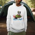 Boston Terrier Merry Christmas Tree Lights Dog X-Mas Dogs Men Hoodie, novelty gifts, funny gifts