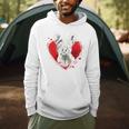 Valentine's Day Boston Terrier Dog Men Hoodie, novelty gifts, funny gifts