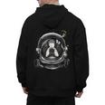Boston Terrier Astronaut Shirt Spaceman Dog Space Lover Men's Hoodie Back Print, trending gift