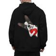 Boston Terrier Bostie Dog Kids Women Girls Men's Hoodie Back Print, trending gift