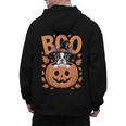 Boston Terrier Costume On Pumpkin Halloween Boston Terrier Men's Hoodie Back Print, Boston Terrier Halloween Gifts, trending gift