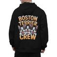 Boston Terrier Crew Cartoon For Dog Owner Pet Boston Terrier Men's Hoodie Back Print, trending gift