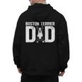 Boston Terrier Dad Of A Bostie Dad Bostie Father Men's Hoodie Back Print, Couple Gifts, Boston Terrier Dad Gifts, trending gift