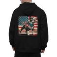Boston Terrier Dog 4th Of July USA American Flag Patriotic Men's Hoodie Back Print, Patriotic Boston Terrier Gifts, American Boston Terrier Gifts, Boston Terrier 4th Of July Gifts, trending gift