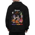 Boston Terrier Dog Christmas Happy Hallothankmas Halloween For Men Women Kids Men's Hoodie Back Print, Boston Terrier Christmas Gifts, Boston Terrier Halloween Gifts, trending gift