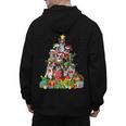 Boston Terrier Dog Christmas Tree Lights Xmas Pajama For Men Women Kids Men's Hoodie Back Print, Boston Terrier Christmas Gifts, trending gift
