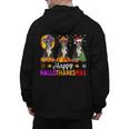 Boston Terrier Dog Halloween Christmas Hallothanksmas Men Women Kids Men's Hoodie Back Print, Boston Terrier Christmas Gifts, Boston Terrier Halloween Gifts, trending gift