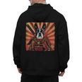 Boston Terrier Dog Japanese Art Samurai Ukiyo-e Men's Hoodie Back Print, trending gift