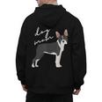 Boston Terrier Dog Mom Woman Women Men's Hoodie Back Print, Couple Gifts, Mom Gifts, Boston Terrier Mom Gifts, trending gift