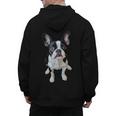 Boston Terrier Dog Motif Pet Art Boston Terrier Men Women Kids Men's Hoodie Back Print, trending gift