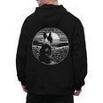 Boston Terrier Dog Nature Scene Graphic Art Men Women Girls Kids Men's Hoodie Back Print, trending gift