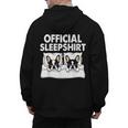 Boston Terrier Dog Official Sleep Pajamas Nightgown Men's Hoodie Back Print, trending gift