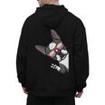 Boston Terrier Dog From Side Boston Bull Men's Hoodie Back Print, trending gift
