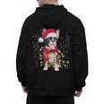 Boston Terrier Dog Ugly Christmas Dog Xmas For Men Women Kids Men's Hoodie Back Print, Boston Terrier Christmas Gifts, trending gift