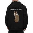 Boston Terrier Who Farted Men's Hoodie Back Print, trending gift