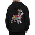 Boston Terrier Floral Vintage Dog Mom Distressed Men Women Kids Men's Hoodie Back Print, Couple Gifts, Mom Gifts, Boston Terrier Mom Gifts, trending gift