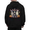 Boston Terrier Halloween Costume Mummy Witch Ghost Dog Lover For Men Women Kids Men's Hoodie Back Print, Boston Terrier Ghost Gifts, Boston Terrier Halloween Gifts, trending gift