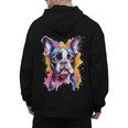 Boston Terrier Lover Pop Art Color Boston Terrier Dog For Men Women Girls Kids Men's Hoodie Back Print, trending gift