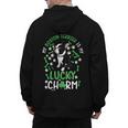 My Boston Terrier Is My Lucky Charm Paw Dog St Patrick's Day Men's Hoodie Back Print, trending gift