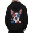 Boston Terrier Merica 4th Of July T Shirt Men Boys Dog Puppy Men's Hoodie Back Print, Boston Terrier 4th Of July Gifts, trending gift
