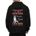 Boston Terrier Mom American Gentleman Dog Lover Mother's Day Men's Hoodie Back Print, Couple Gifts, Mom Gifts, Boston Terrier Mom Gifts, American Boston Terrier Gifts, trending gift