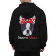 Boston Terrier Mom Bostie Women Girls Men's Hoodie Back Print, Couple Gifts, Mom Gifts, Boston Terrier Mom Gifts, trending gift