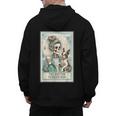 Boston Terrier Mom Skeleton Tarot Card Witch Vibes Dog Mom Men's Hoodie Back Print, Couple Gifts, Mom Gifts, Boston Terrier Tarot Gifts, Boston Terrier Mom Gifts, trending gift