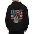 Boston Terrier Patriotic 4th Of July USA American Flag Men's Hoodie Back Print, Patriotic Boston Terrier Gifts, American Boston Terrier Gifts, Boston Terrier 4th Of July Gifts, trending gift