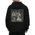 Boston Terrier Selfie With Ghosts Halloween Dog Lover Men's Hoodie Back Print, Boston Terrier Halloween Gifts, trending gift
