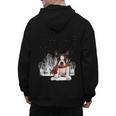 Boston Terrier In The Snow Merry Christmas Winter Men's Hoodie Back Print, Boston Terrier Christmas Gifts, trending gift