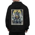 Boston Terrier Tarot Card Dog Men's Hoodie Back Print, Boston Terrier Tarot Gifts, trending gift