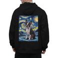 Boston Terrier Van Gogh Starry Night Men's Hoodie Back Print, trending gift