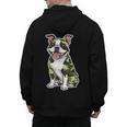 Camo Boston Terrier Pet Owner Camouflage Dog Lover Men's Hoodie Back Print, trending gift