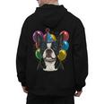 Celebration Event Birthday Party Boston Terrier Men's Hoodie Back Print, trending gift